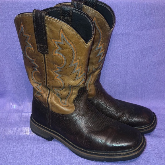 Used Men’s Noble Outfitters Western Work Boots Size 9R - Picture 1 of 14